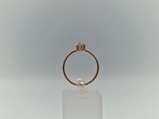 Zelta gredzens ar cirkoniju, 1.54 g, izm. 17.5