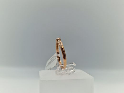 Zelta gredzens ar briljantu, 1.21 g, izm. 16