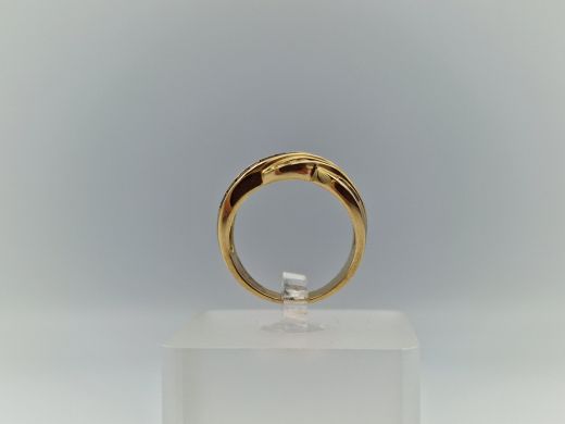 Zelta gredzens ar cirkoniju, 6.08 g, izm. 16.5