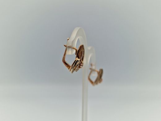 Zelta auskari ar cirkoniju, 6.32 g