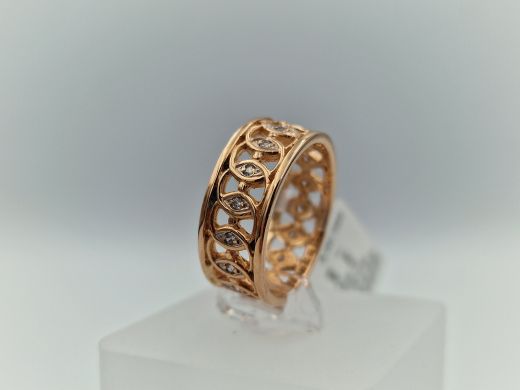 Zelta gredzens ar cirkoniju, 4.81 g, izm. 17