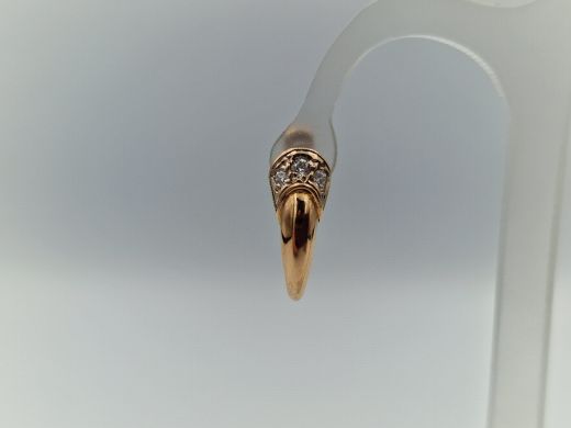 Zelta auskari ar cirkoniju, 2.31 g