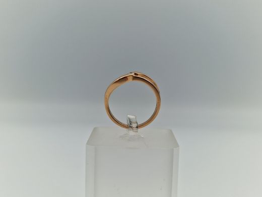 Zelta gredzens ar cirkoniju, 2.94 g, izm. 17.5