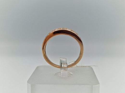 Zelta gredzens ar cirkoniju, 2.13 g, izm. 16.5