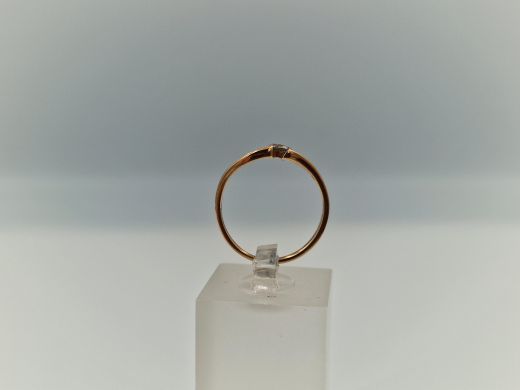 Zelta gredzens ar cirkoniju, 1.47 g, izm. 16