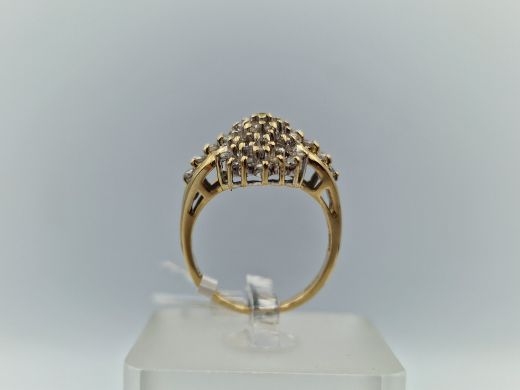 Zelta gredzens ar briljantu, 4.82 g, izm. 16.8