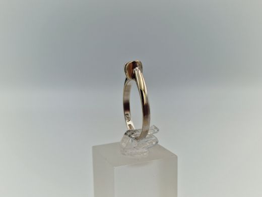 Zelta gredzens ar cirkoniju, 2.12 g, izm. 16.5