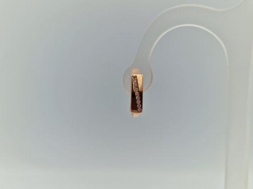 Zelta auskari ar cirkoniju, 1.59 g
