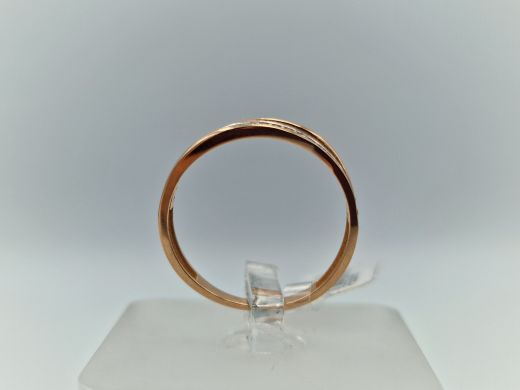 Zelta gredzens ar cirkoniju, 1.64 g, izm. 17.5