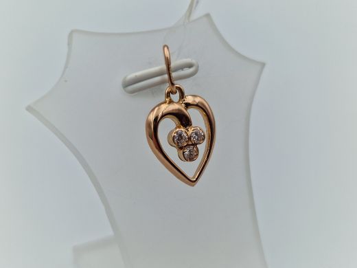 Zelta kulons ar cirkoniju, 1.17 g