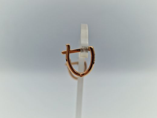 Zelta auskari ar cirkoniju, 1.38 g