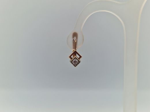 Zelta auskari ar cirkoniju, 2.68 g