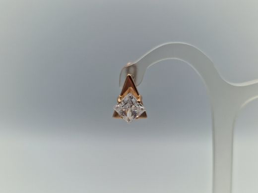 Zelta auskari ar cirkoniju, 3.16 g