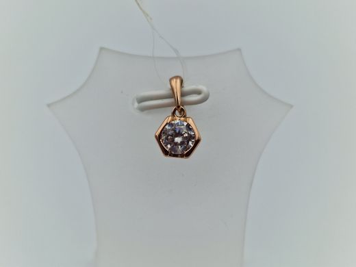 Золотой кулон с цирконом, 0.81 г