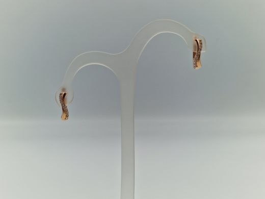 Zelta auskari ar cirkoniju, 1.92 g