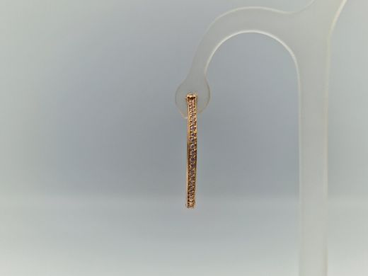 Zelta auskari ar cirkoniju, 4.82 g