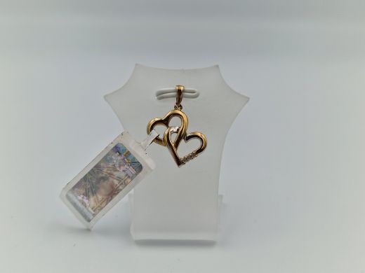 Золотой кулон с бриллиантом, 1.02 г