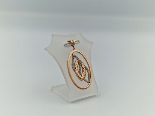 Zelta kulons ar cirkoniju, 1.87 g