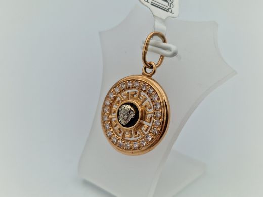 Zelta kulons ar cirkoniju, 4.08 g