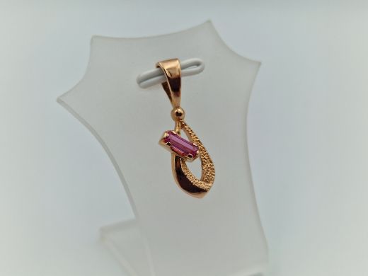 Zelta kulons ar cirkoniju, 1.49 g